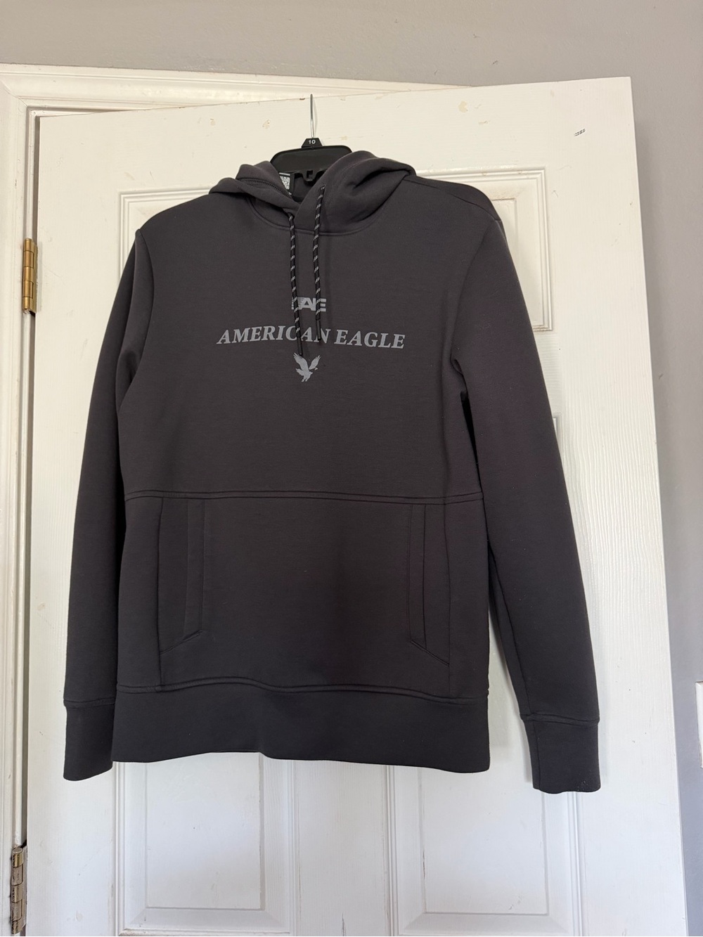 American Eagle Outfitters Charcoal Gray Pullover Hoodie